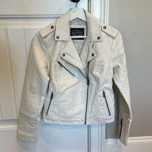 Levi's Cream Faux Leather Jacket